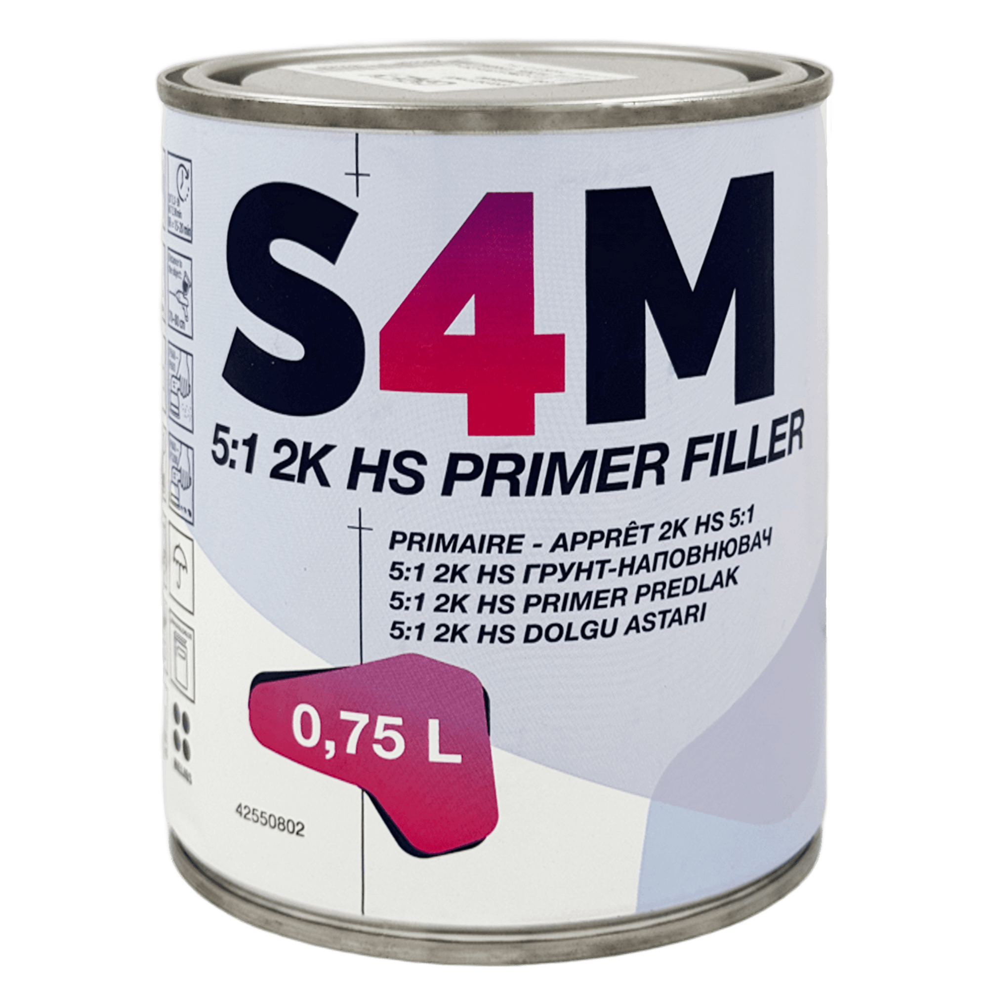 S4M 5:1 2K HS PRIMER FILLER Грунт-наполнитель серый 0,75 л + 0,15л