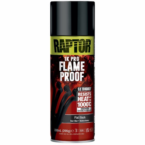 U-POL RAPTOR 1K FLAME PROOF Краска огнестойкая аэрозоль 295г
