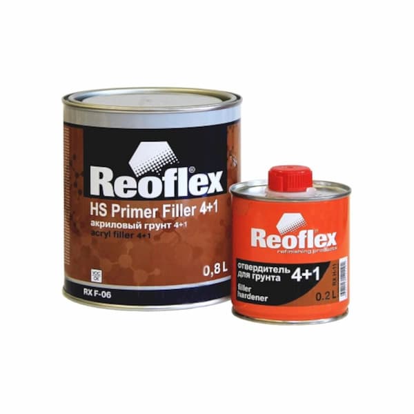 REOFLEX RX F-06 Primer Filler HS 4+1 Грунт акриловый 0,8л + 0,2л (RX H-11)