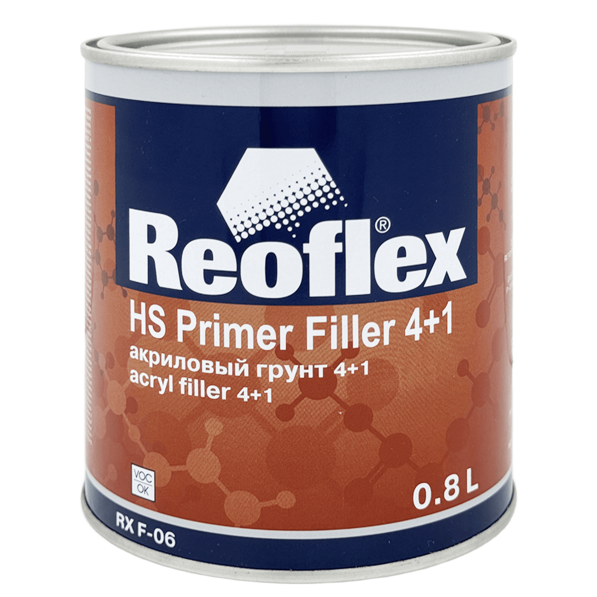 REOFLEX RX F-06 Primer Filler HS 4+1 Грунт акриловый 0,8л + 0,2л (RX H-11)