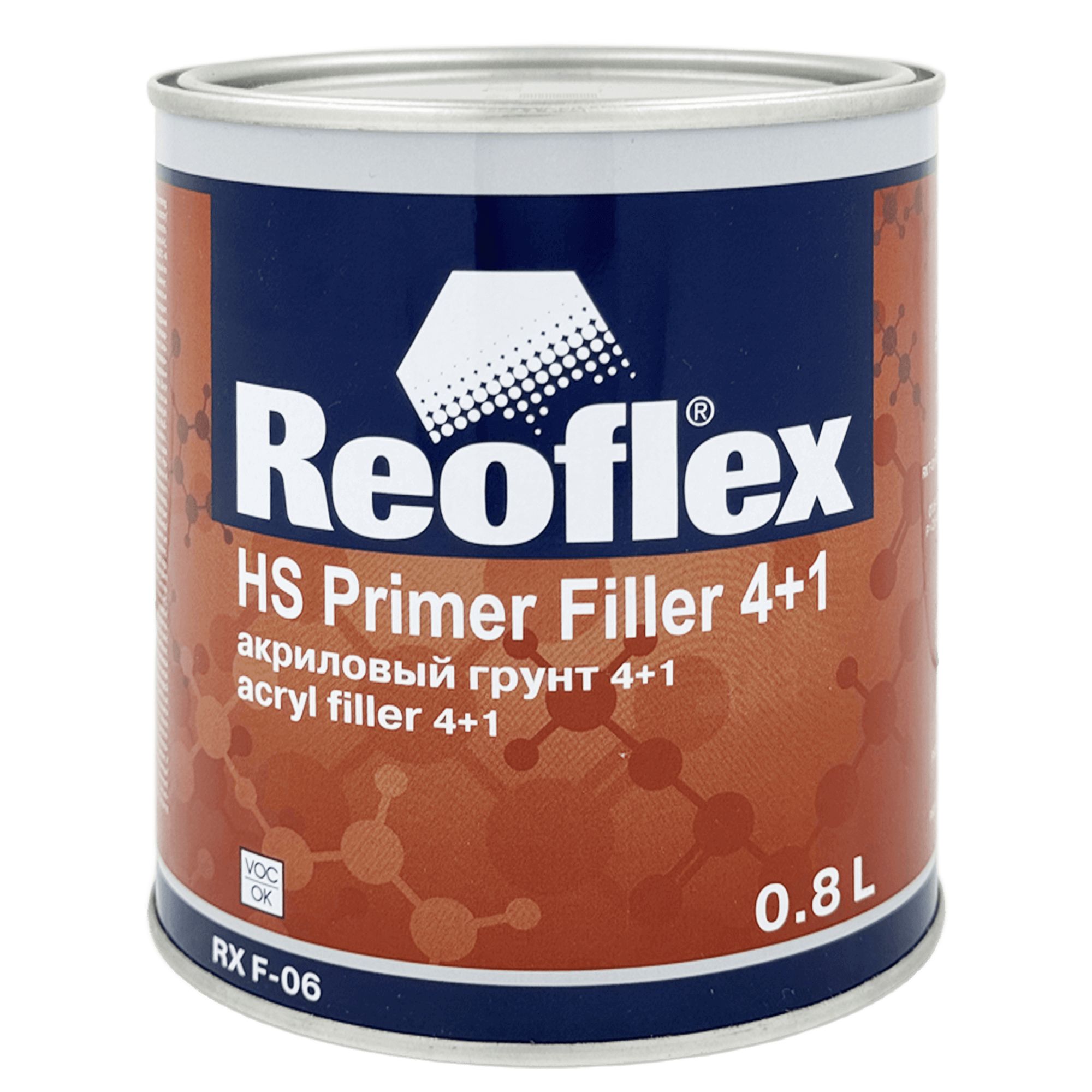 REOFLEX RX F-06 Primer Filler HS 4+1 Грунт акриловый 0,8л + 0,2л (RX H-11)
