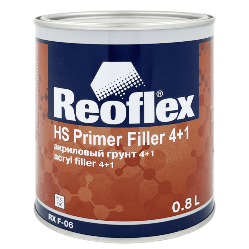 REOFLEX RX F-06 Primer Filler HS 4+1 Грунт акриловый 0,8л + 0,2л (RX H-11)