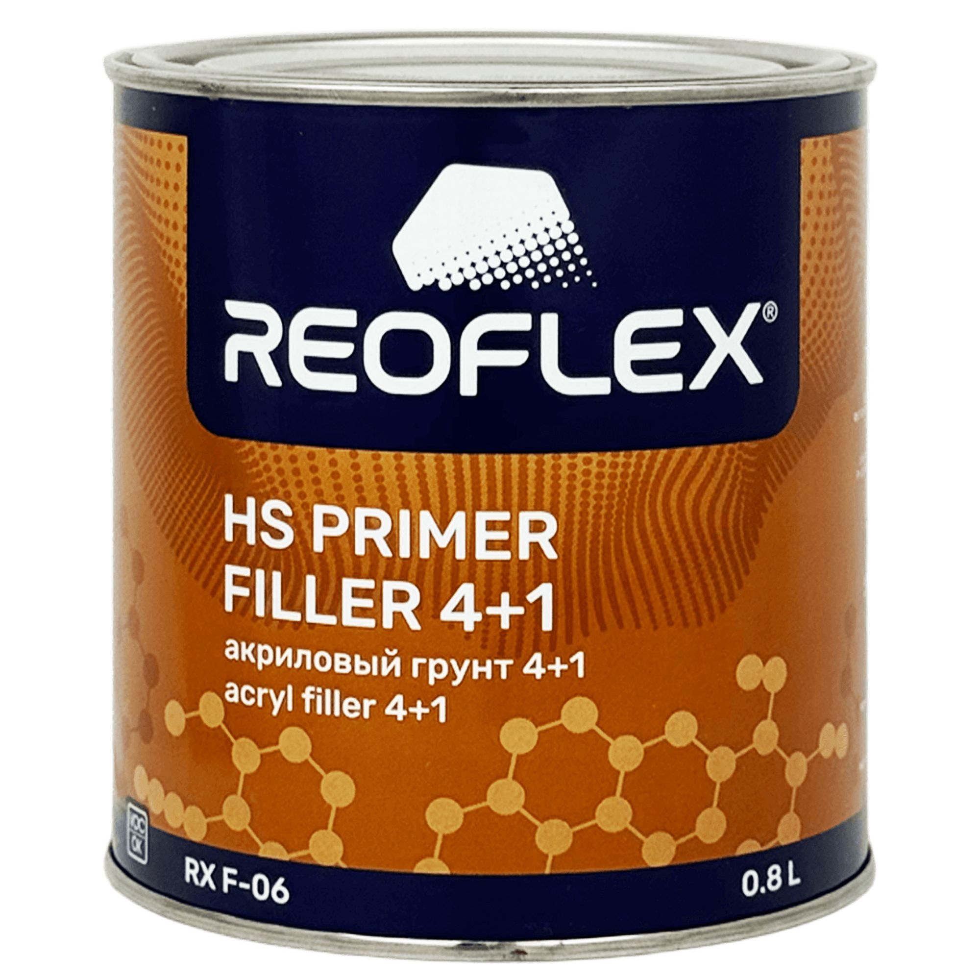REOFLEX RX F-06 Primer Filler HS 4+1 Грунт акриловый 0,8л + 0,2л (RX H-11) превью #1