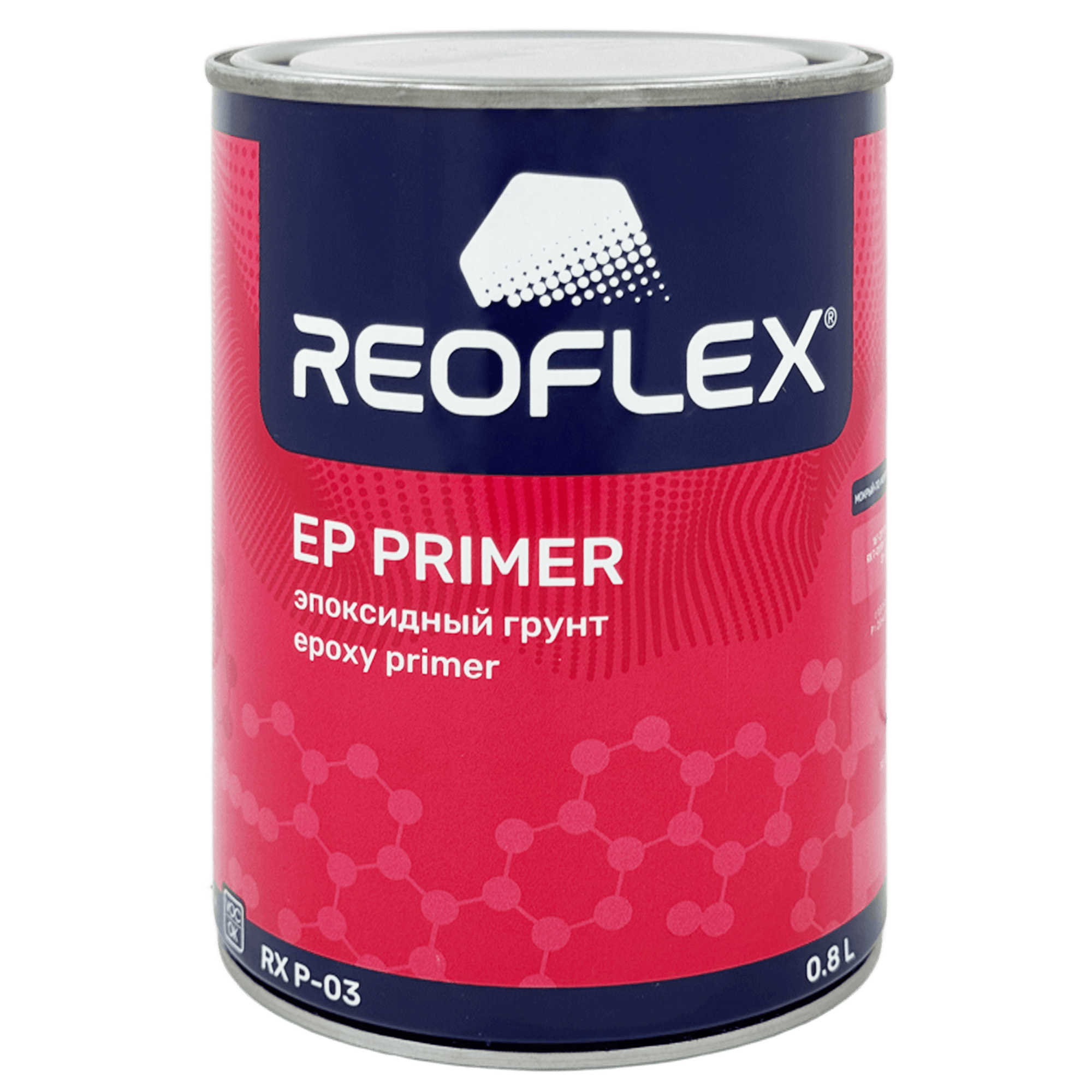 REOFLEX RX P-03 EP Primer Грунт эпоксидный чёрный 0,8л + 0,16л (RX H-33/02) превью #1