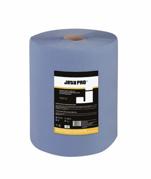 JETA PRO 5850968 TRIPLE Трехслойные очищающие салфетки 38см х 36см (500 в рулоне)