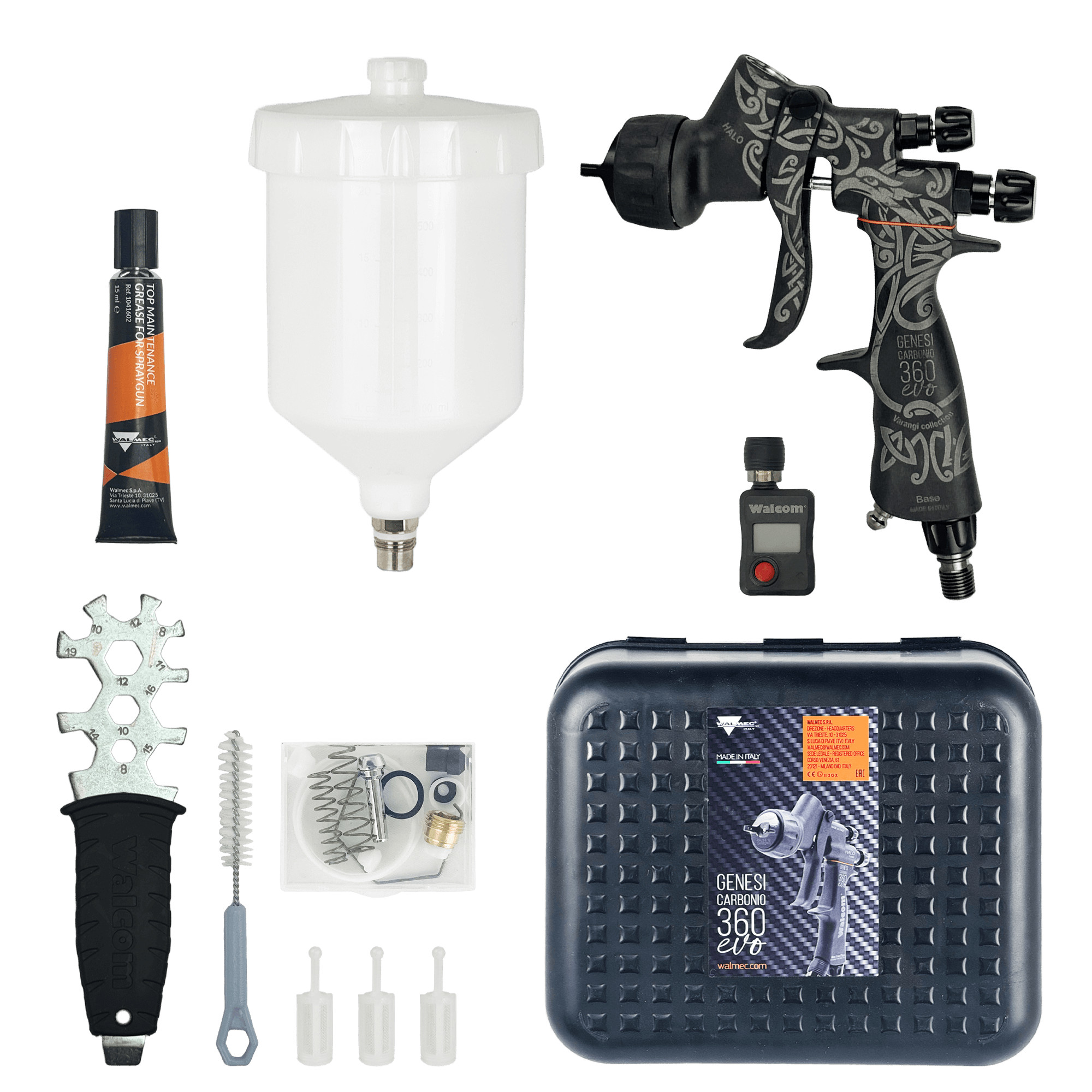 WALCOM GENESI CARBONIO 360 HTE BASE (HALO) Пистолет покрасочный превью #4