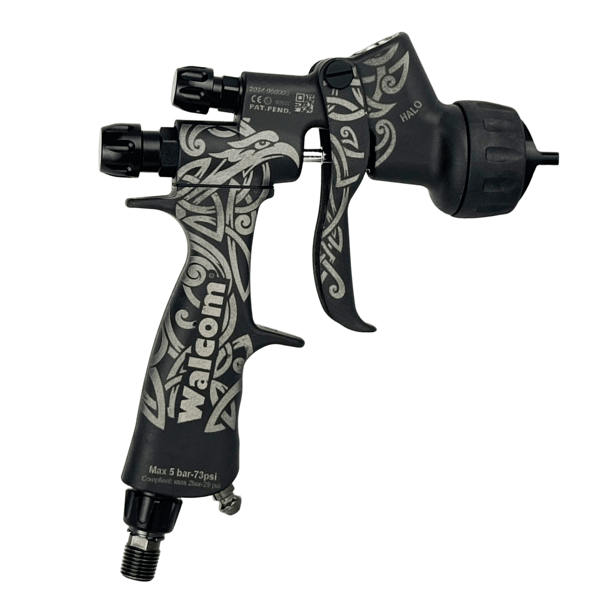 WALCOM GENESI CARBONIO 360 HTE CLEAR (HALO) Пистолет покрасочный превью #2