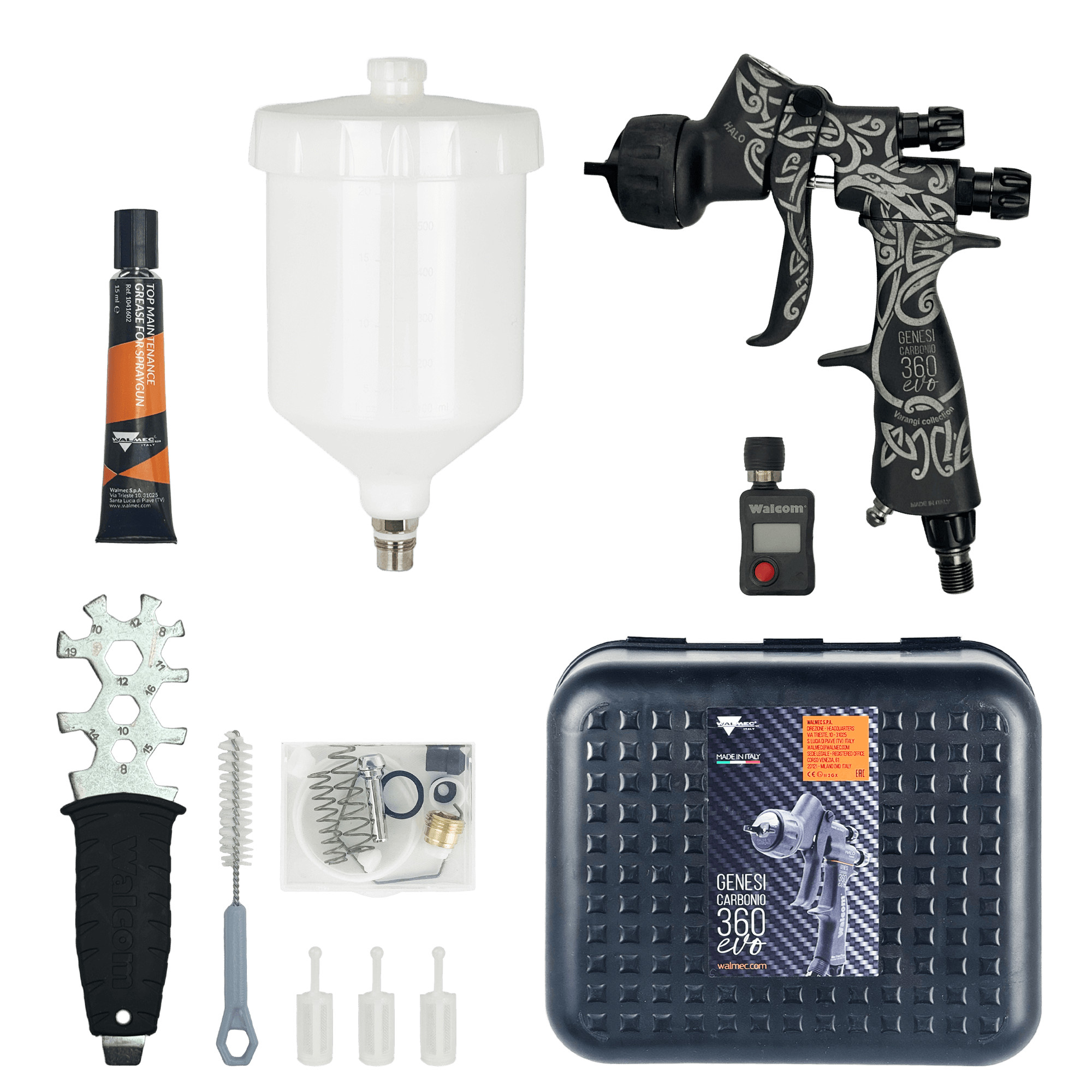 WALCOM GENESI CARBONIO 360 HTE CLEAR (HALO) Пистолет покрасочный превью #4