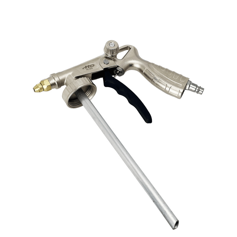 H-D HD-1070 Пневмопистолет для гравитекса с регулировкой с двумя шлангами