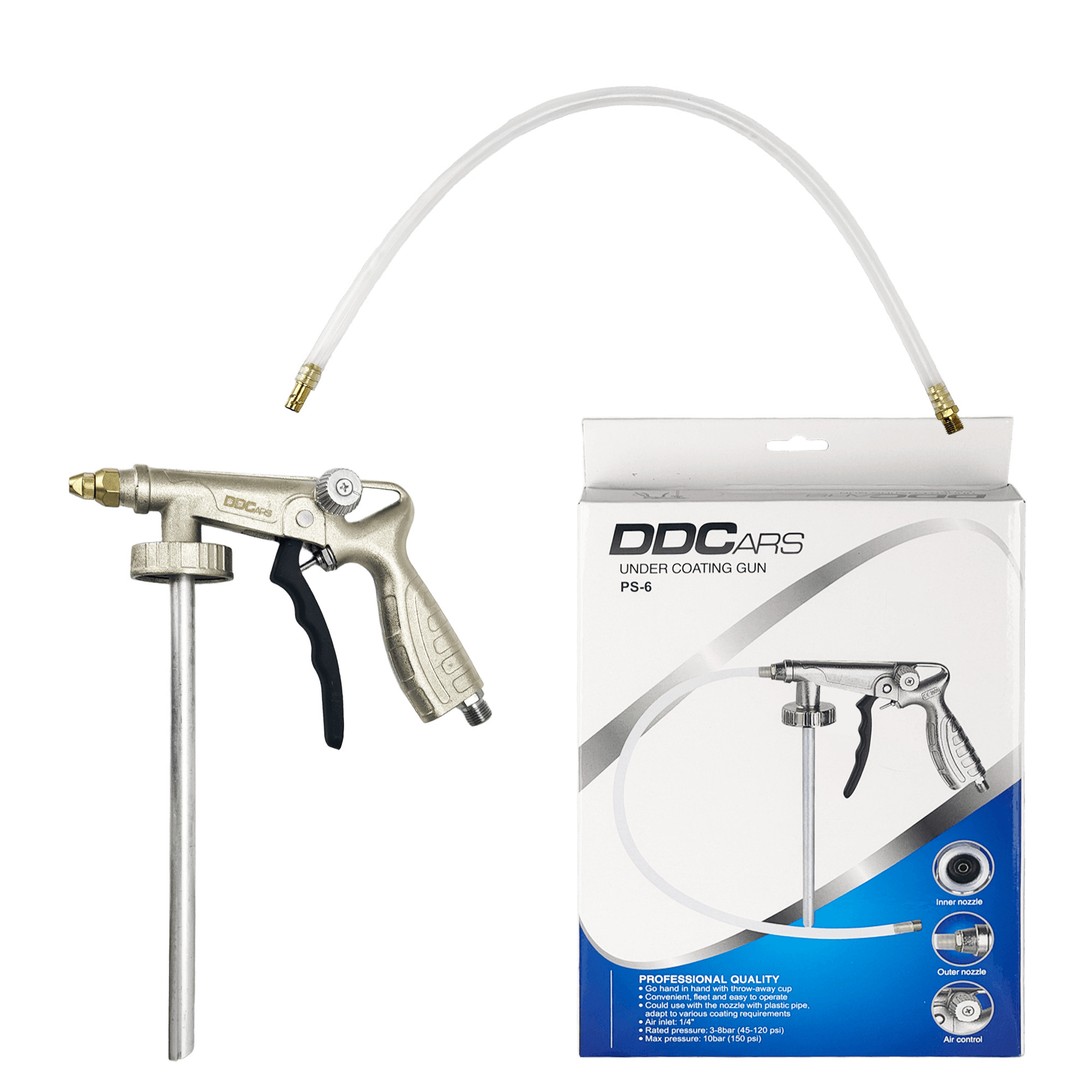 DDCARS PS-6 Пневмопистолет для гравитекса с регулировкой превью #3