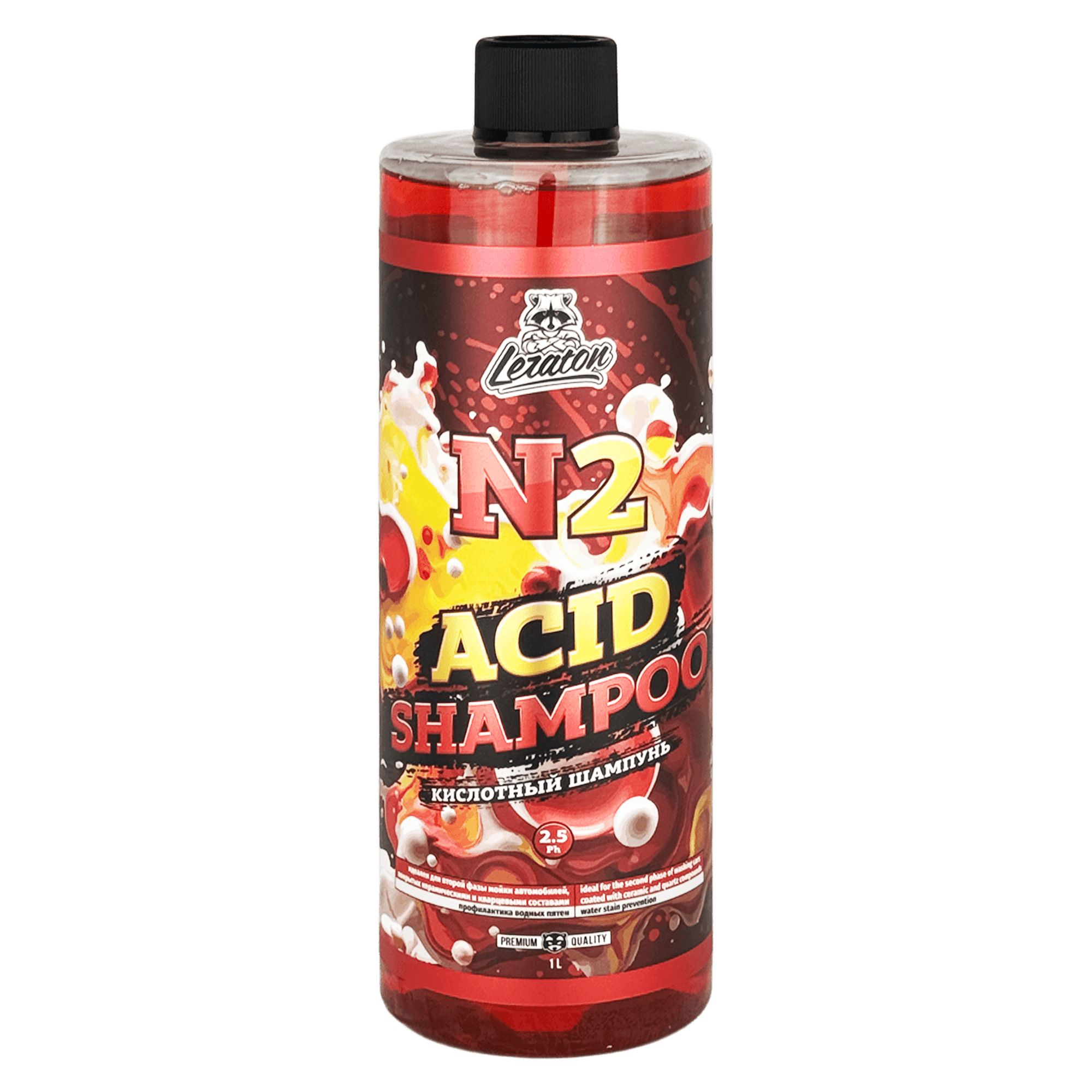 LERATON N2 Кислотный шампунь для ручной мойки 1л
