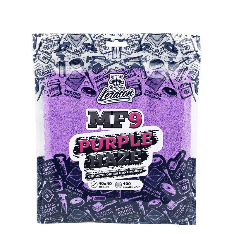 LERATON MF9 Purple Haze Микрофибра односторонняя без краев 40x40cм