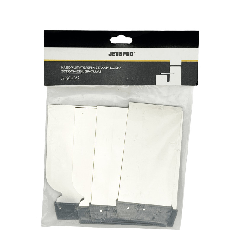 JETA PRO 53002 Набор металлических шпателей с пластиковой ручкой