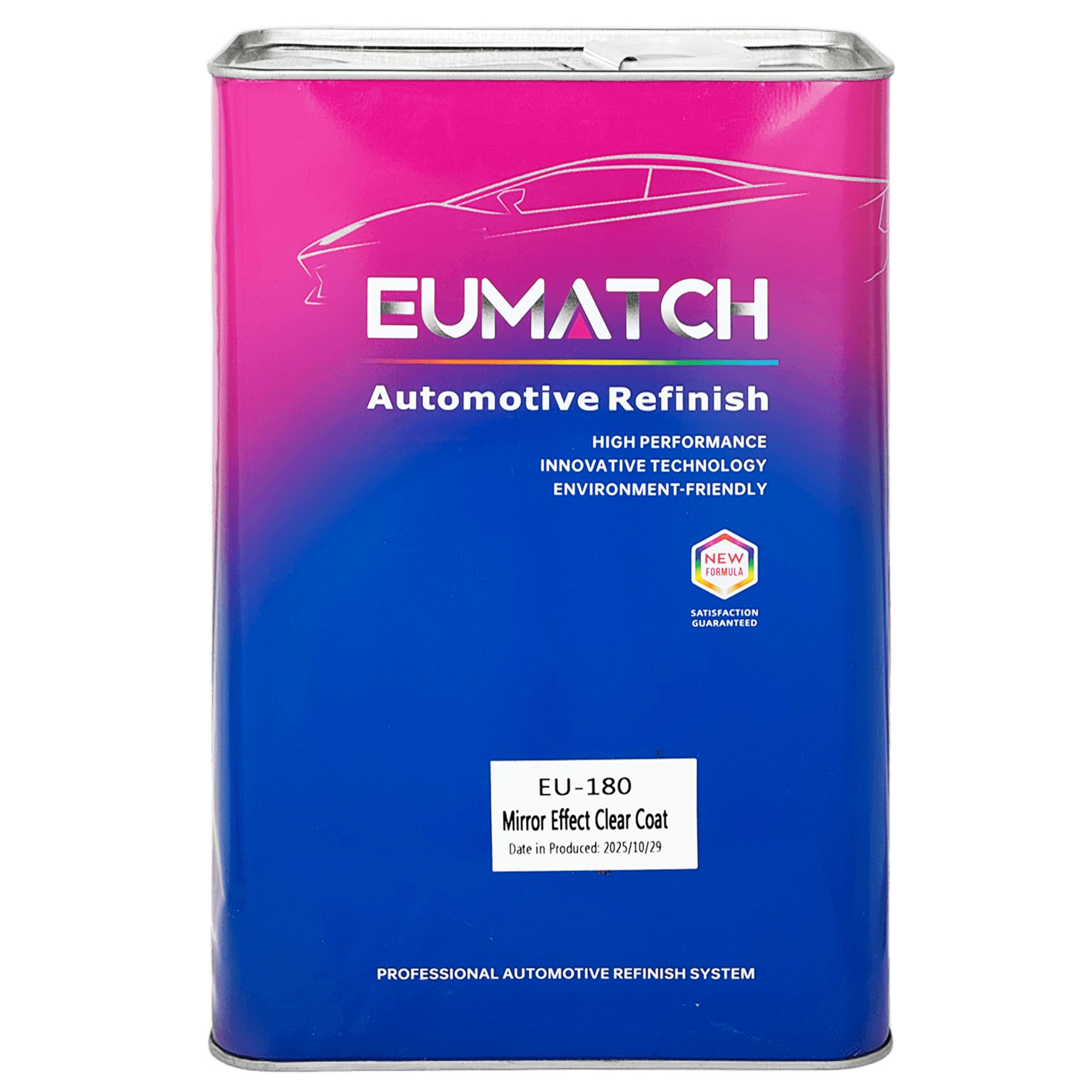 EUMATCH EU-180 Mirror Effect Clear Coat Акриловый лак 4л + 2л (EU-280 отвердитель) превью #1