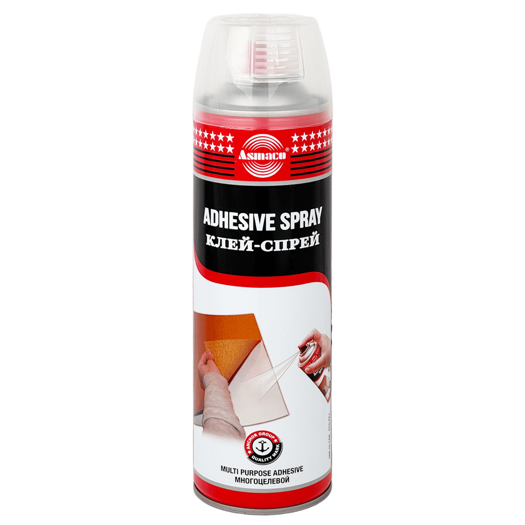 ASMACO ADHESIVE SPRAY Универсальный клей-спрей 450мл