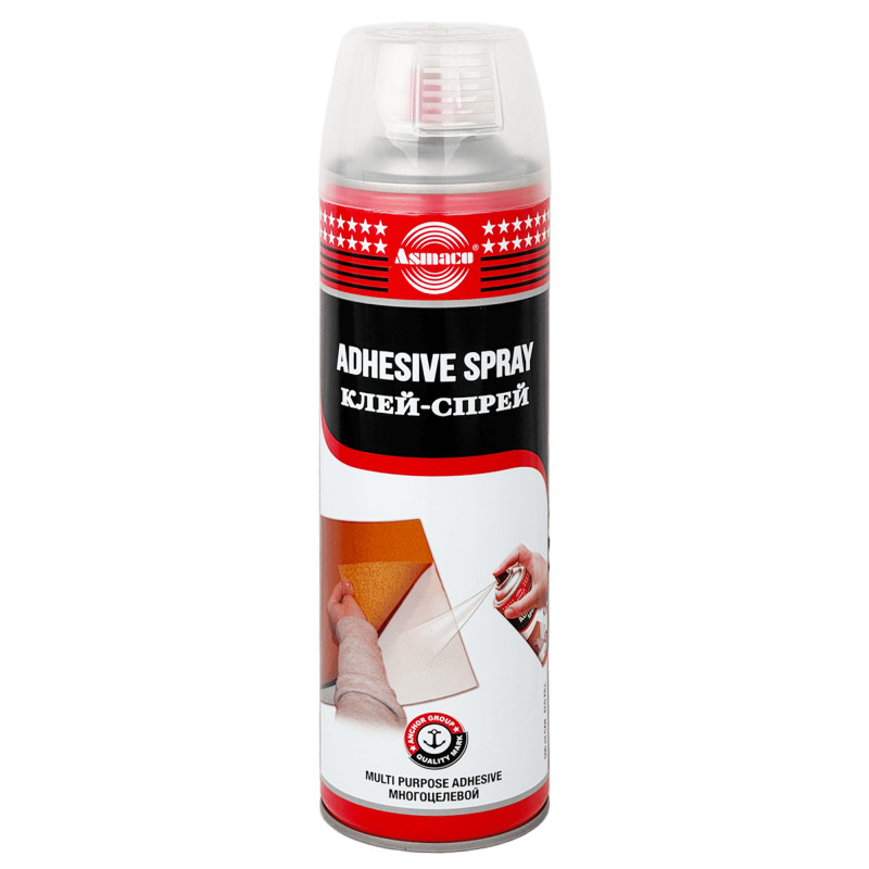 ASMACO ADHESIVE SPRAY Универсальный клей-спрей 450мл