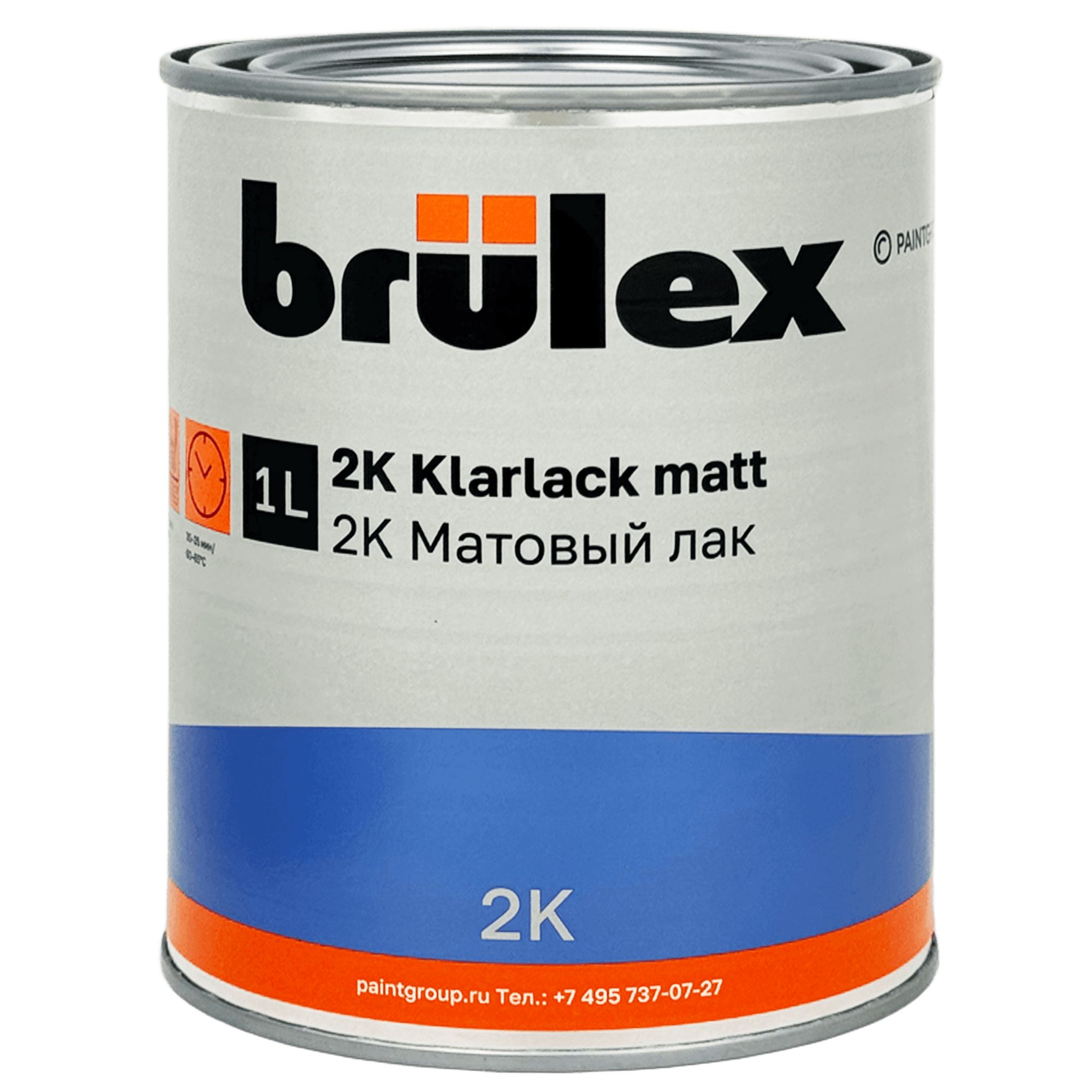 BRULEX Klarlack matt 2K Лак матовый 1л+0,5л (2000 Standart) превью #1