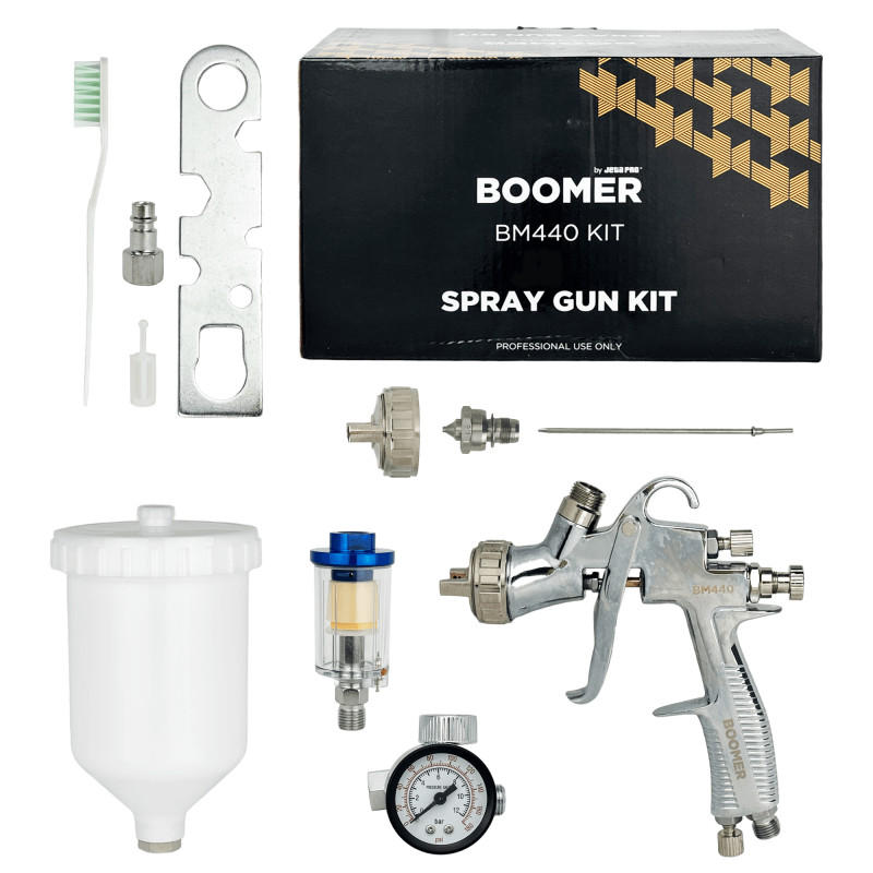 BOOMER 440 KIT LVMP Пистолет покрасочный в наборе (сопло 1,4мм и 1,8мм)