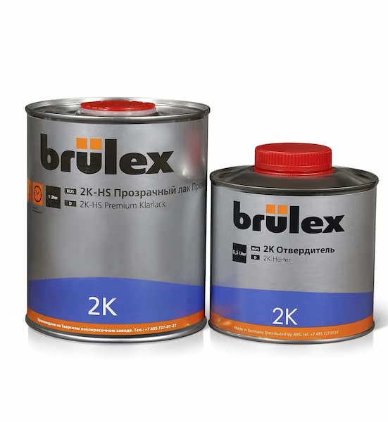 BRULEX Premium 2K HS Прозрачный лак 1л+0,5л (2000 Standart)