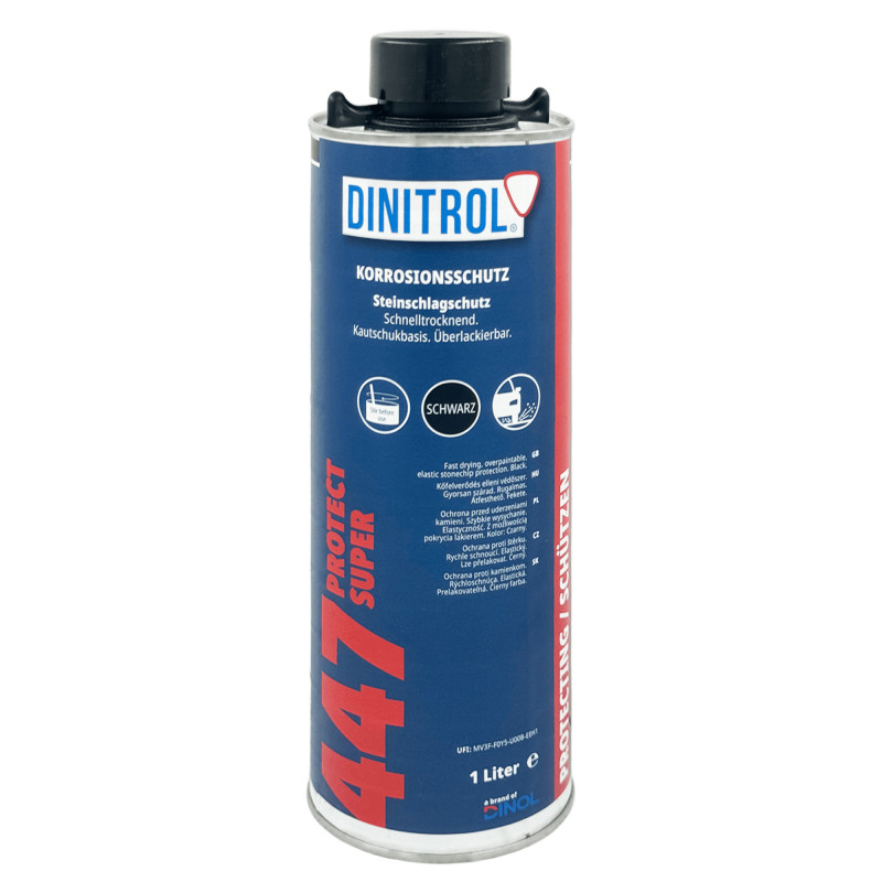 DINITROL 447 Антигравий черный с цинком окрашиваемый 1л