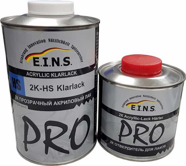 EINS PRO 2К HS Акриловый лак 1л + 0,5 л