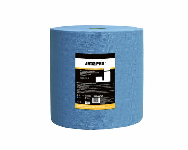 JETA PRO 5850366 DOUBLE Двухслойные очищающие салфетки 22см х 36см (500 в рулоне)