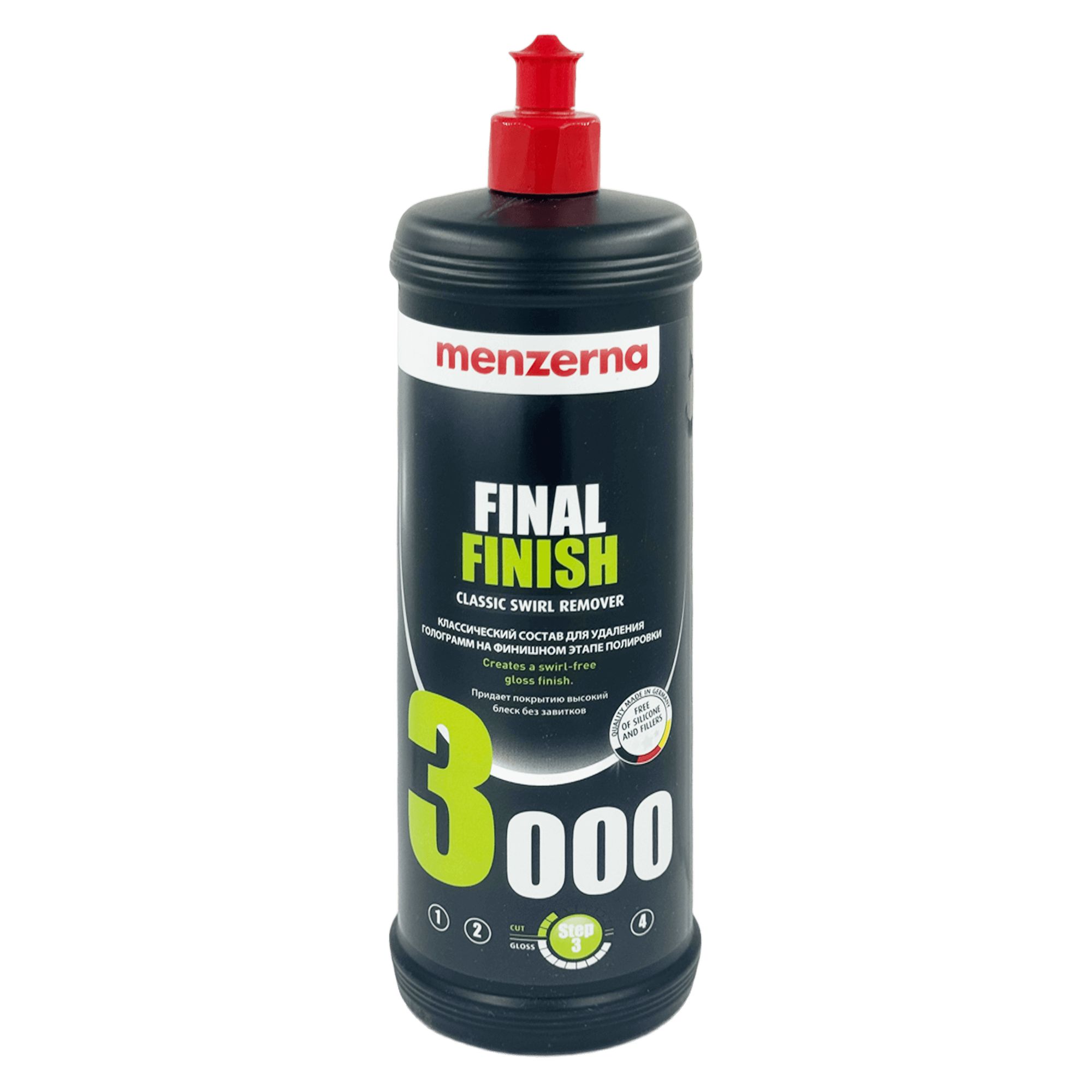 MENZERNA 3000 Final Finish Доводочная полировальная паста 1л