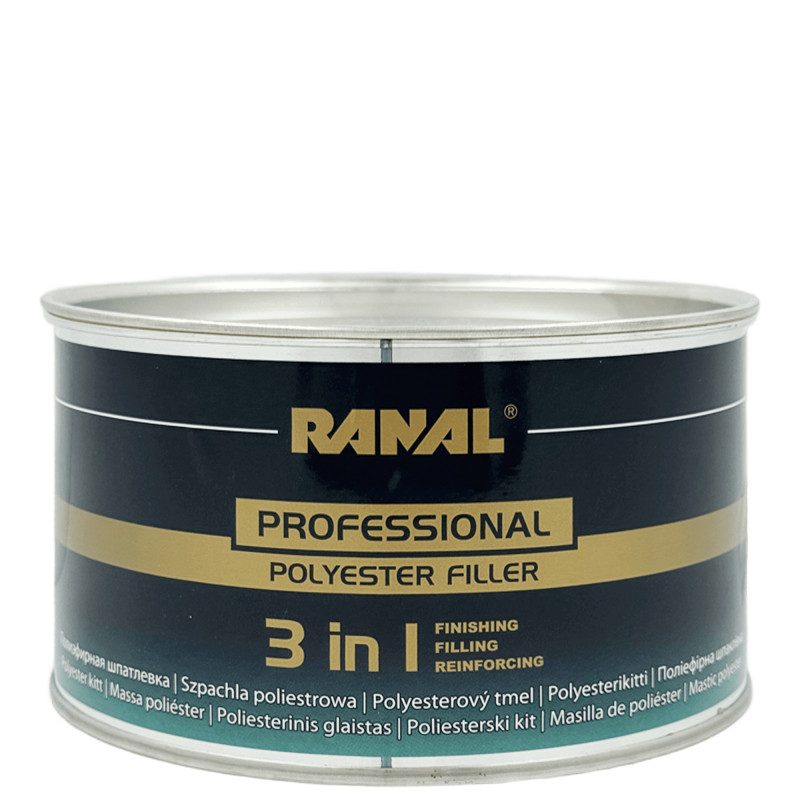 RANAL PROFESSIONAL 3 in 1 Полиэфирная наполняющая шпатлевка 1,9 кг