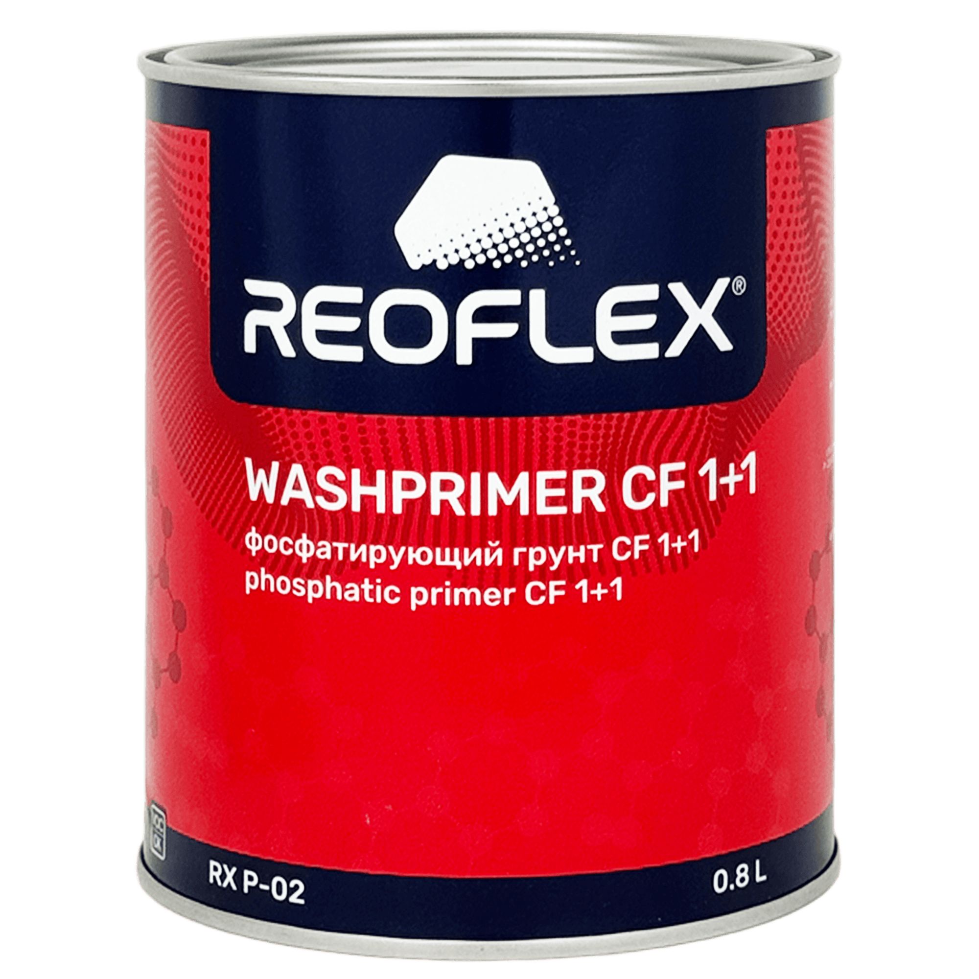 REOFLEX RX P-02 Washpramer CF Грунт фосфатирующий 0,8л + 0,8л (RX H-22) превью #1