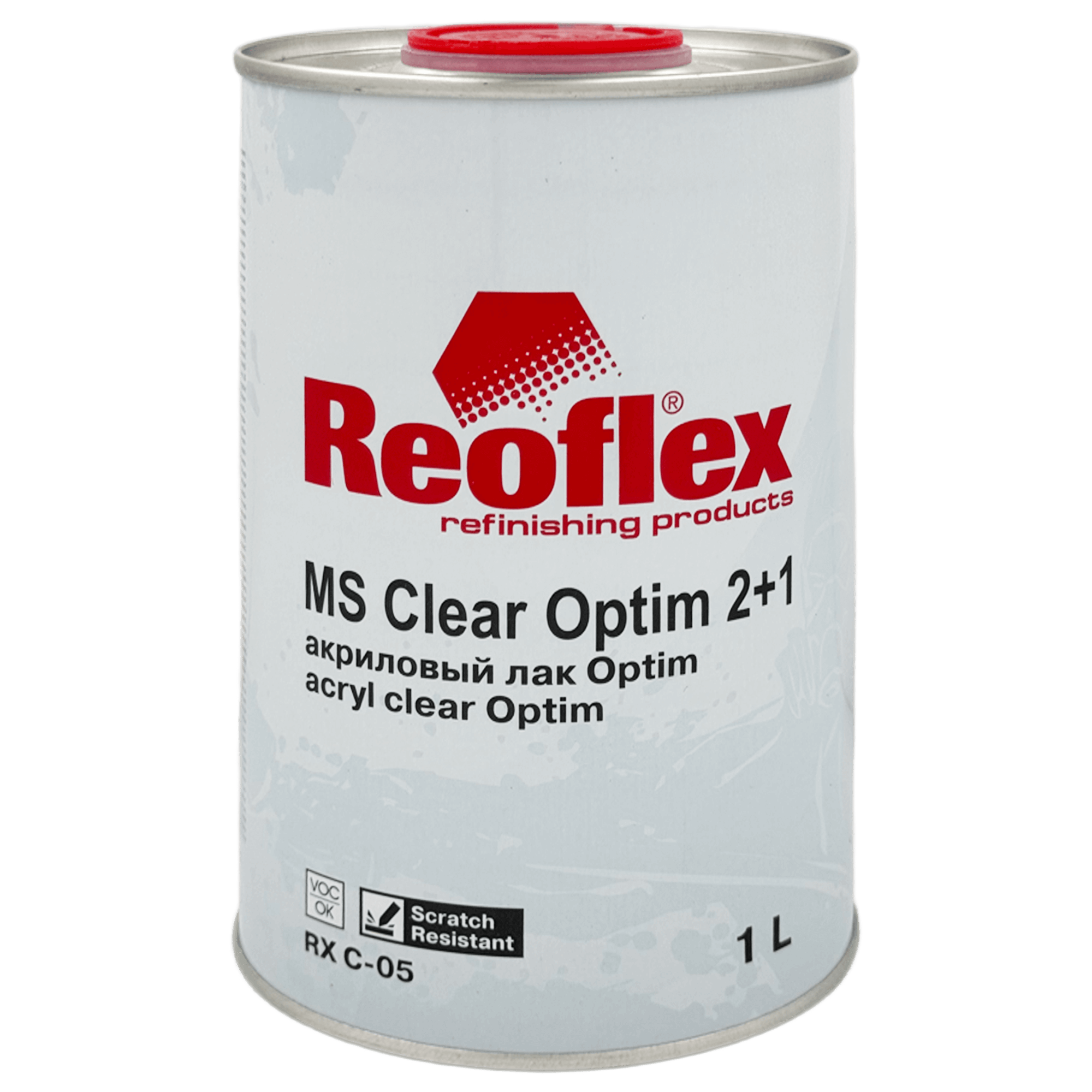 REOFLEX RX C-05 MS Clear Optim Акриловый лак 1л + 0,5л (RX H-05) превью #1