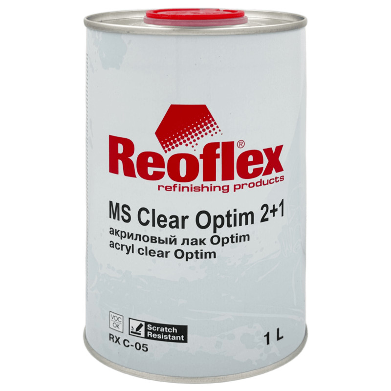 REOFLEX RX C-05 MS Clear Optim Акриловый лак 1л + 0,5л (RX H-05)