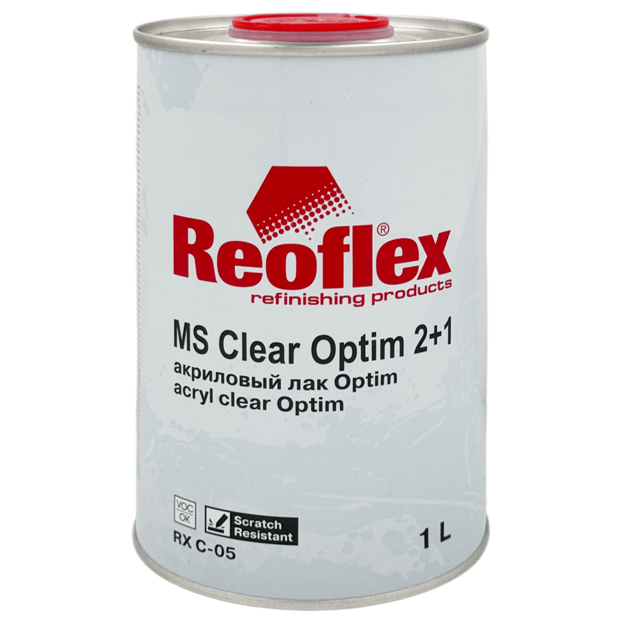 REOFLEX RX C-05 MS Clear Optim Акриловый лак 1л + 0,5л (RX H-05) превью #1