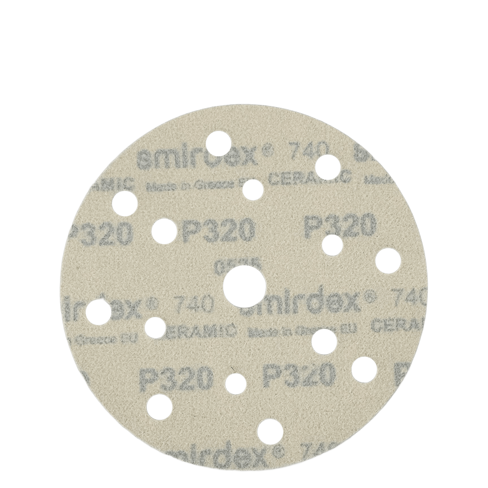 SMIRDEX 740 CERAMIC Абразивный наждачный круг 15 отверстий 150мм 
