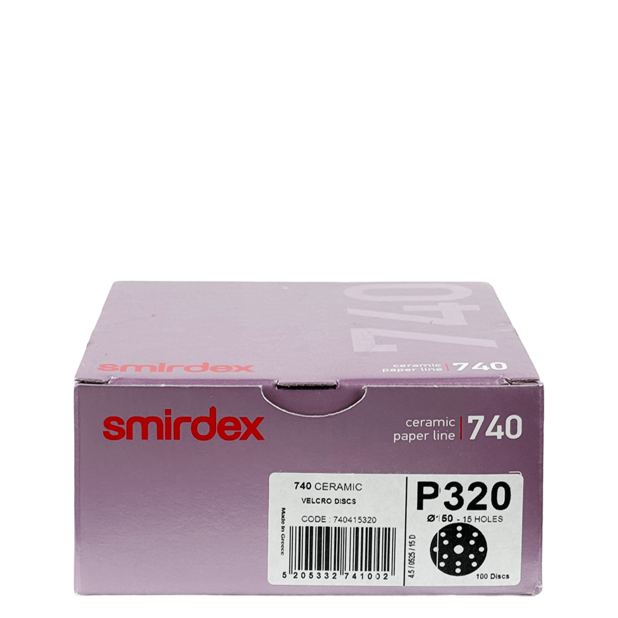 SMIRDEX 740 CERAMIC Абразивный наждачный круг 15 отверстий 150мм 