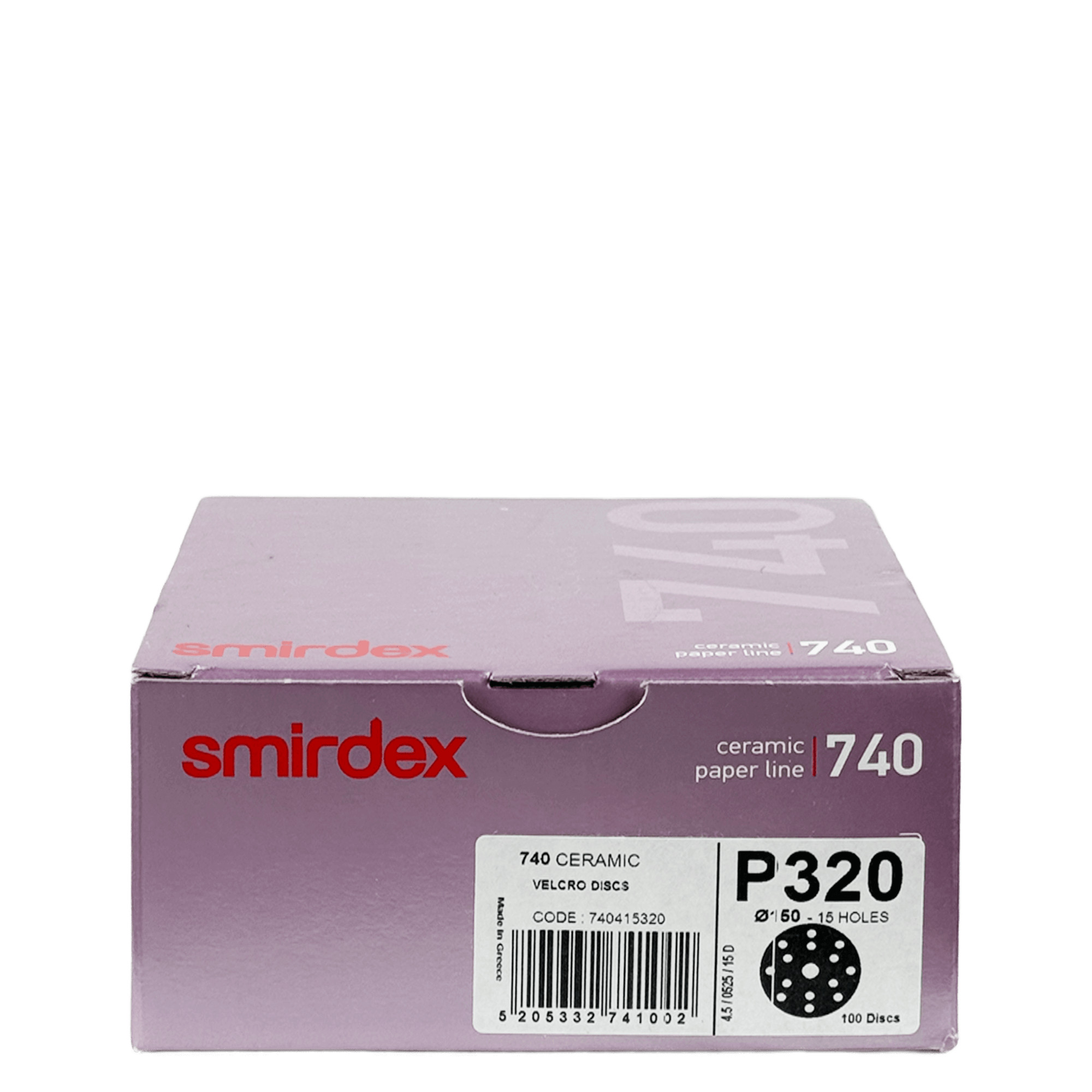 SMIRDEX 740 CERAMIC Абразивный наждачный круг 15 отверстий 150мм  превью #3