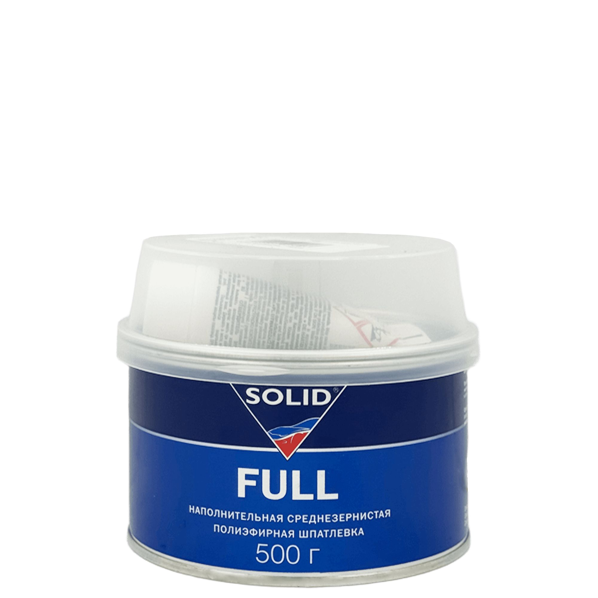 SOLID FULL Универсальная наполнительная среднезернистая полиэфирная шпатлевка 500г