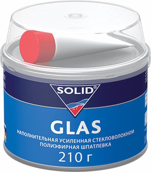 SOLID GLAS Наполнительная полиэфирная шпатлевка, усиленная стекловолокном 210г