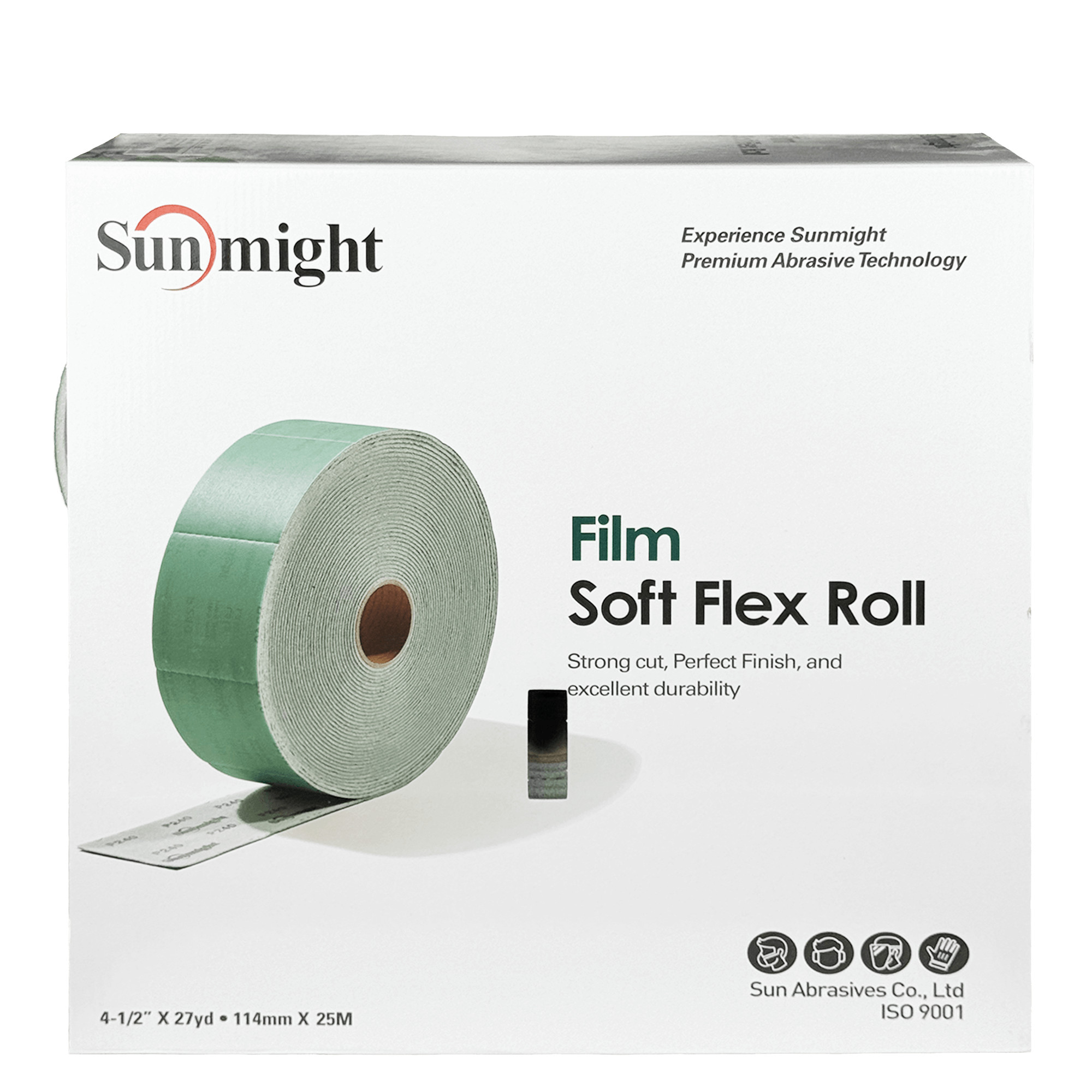 SUNMIGHT L312T FILM SOFT FLEX Абразивный материал на поролоне 114х125мм 1шт превью #4