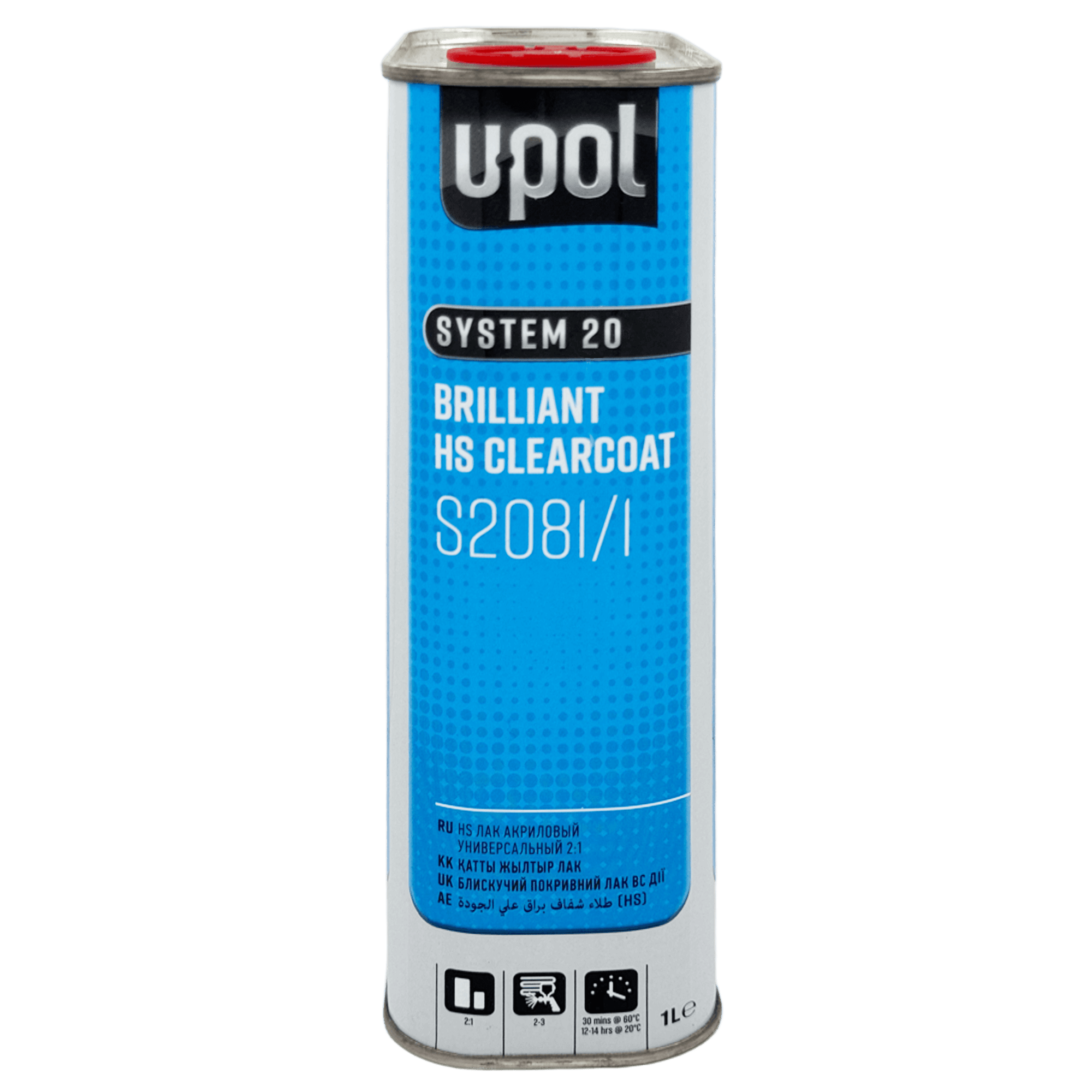 U-POL S2081SR/1 Лак акриловый 1л + 0,5л (S2032/M)