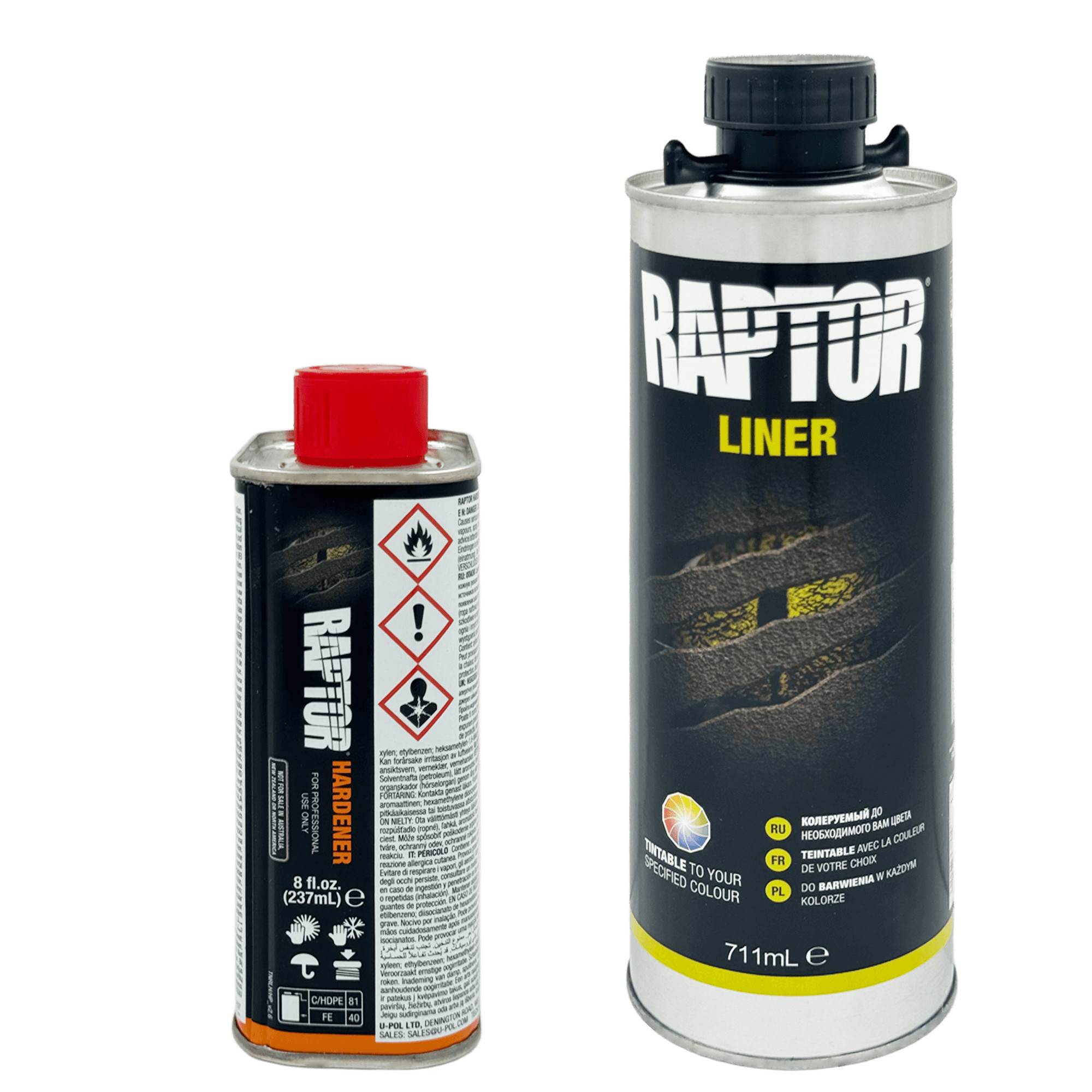 U-POL RAPTOR Полимерное покрытие 0,75л + 0,25л превью #2