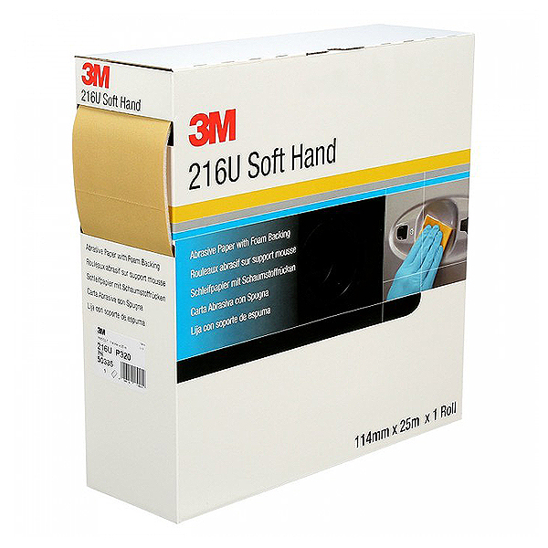 3M 216U Бумага шлифовальная на поролоновой основе 1м