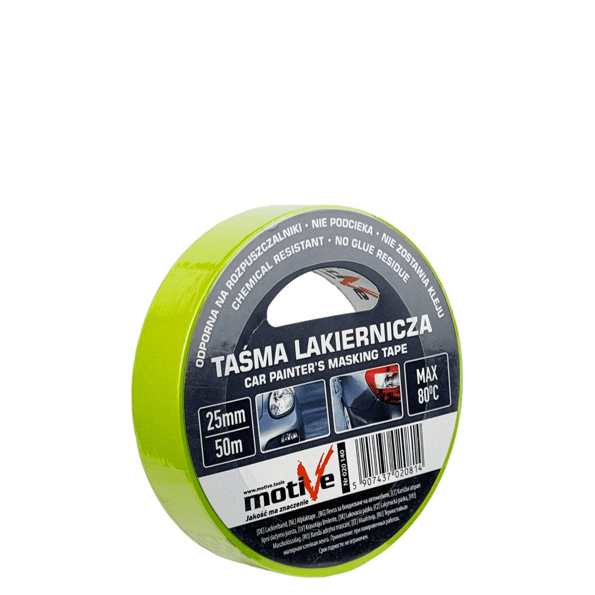 MOTIVE Лента малярная (Зелёная) 25мм х 50м