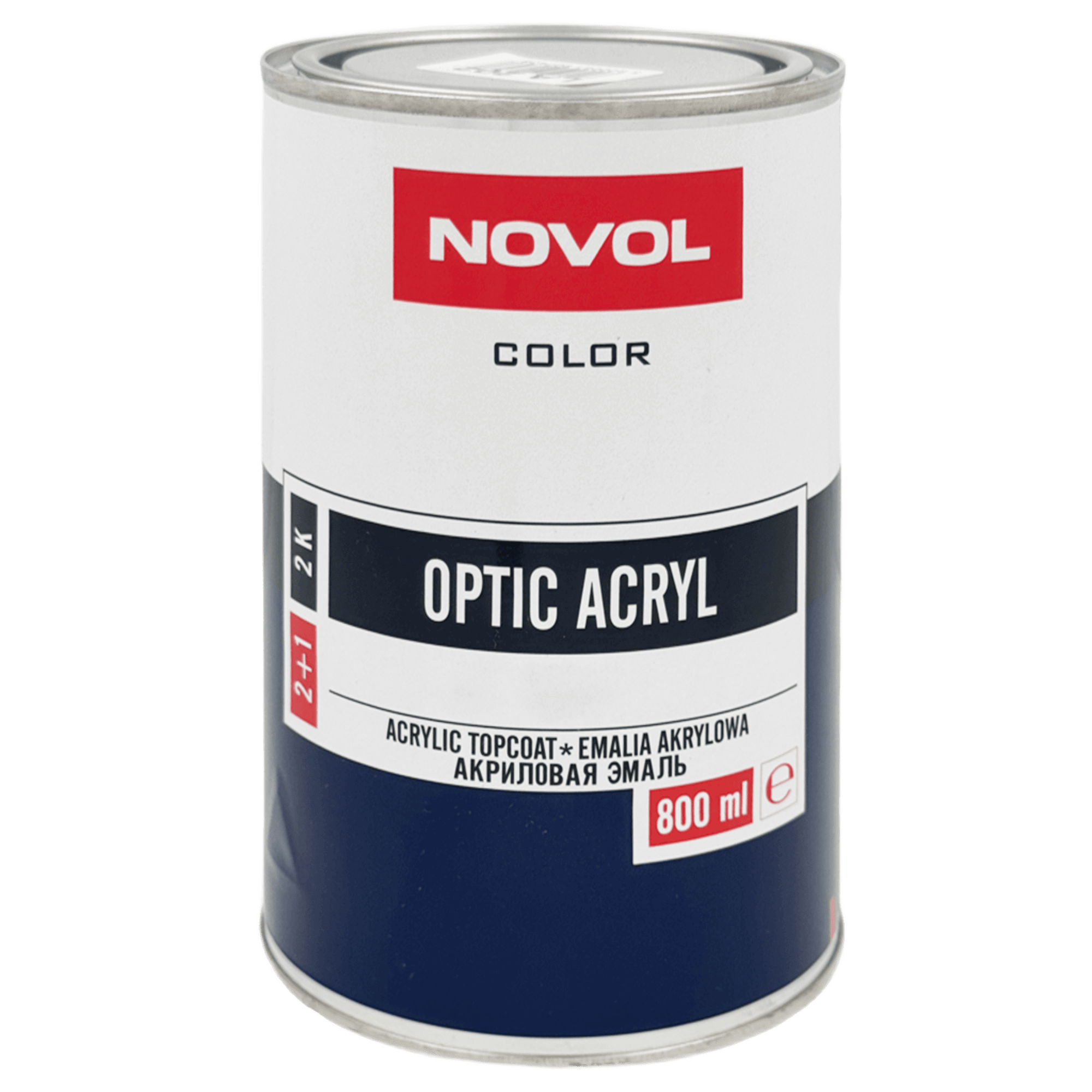 NOVOL OPTIC ACRYL Эмаль акриловая 0,8л  (без отвердителя)