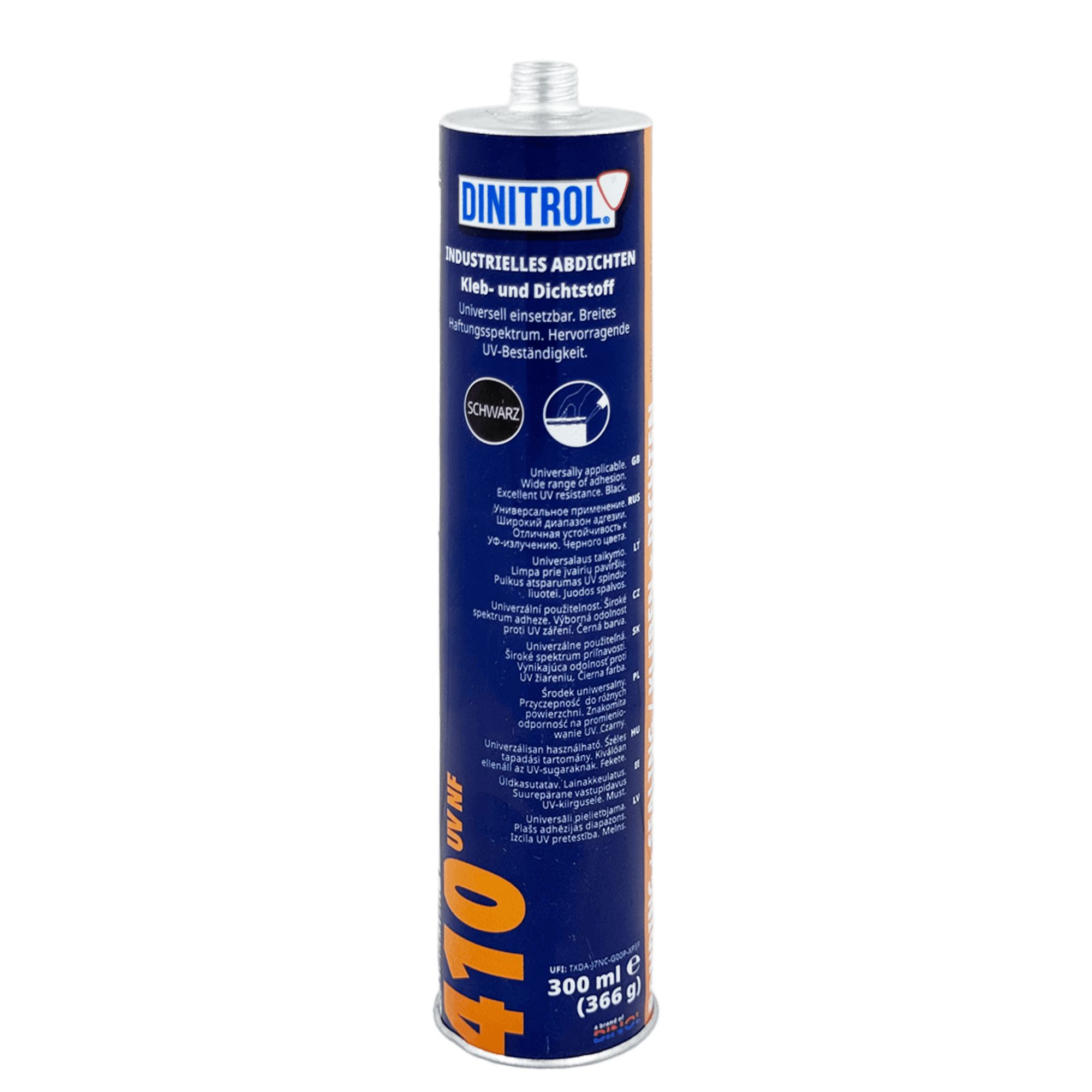 DINITROL 410 UV NF Полиуретановый герметик кузовной шовный, картридж 300мл превью #1