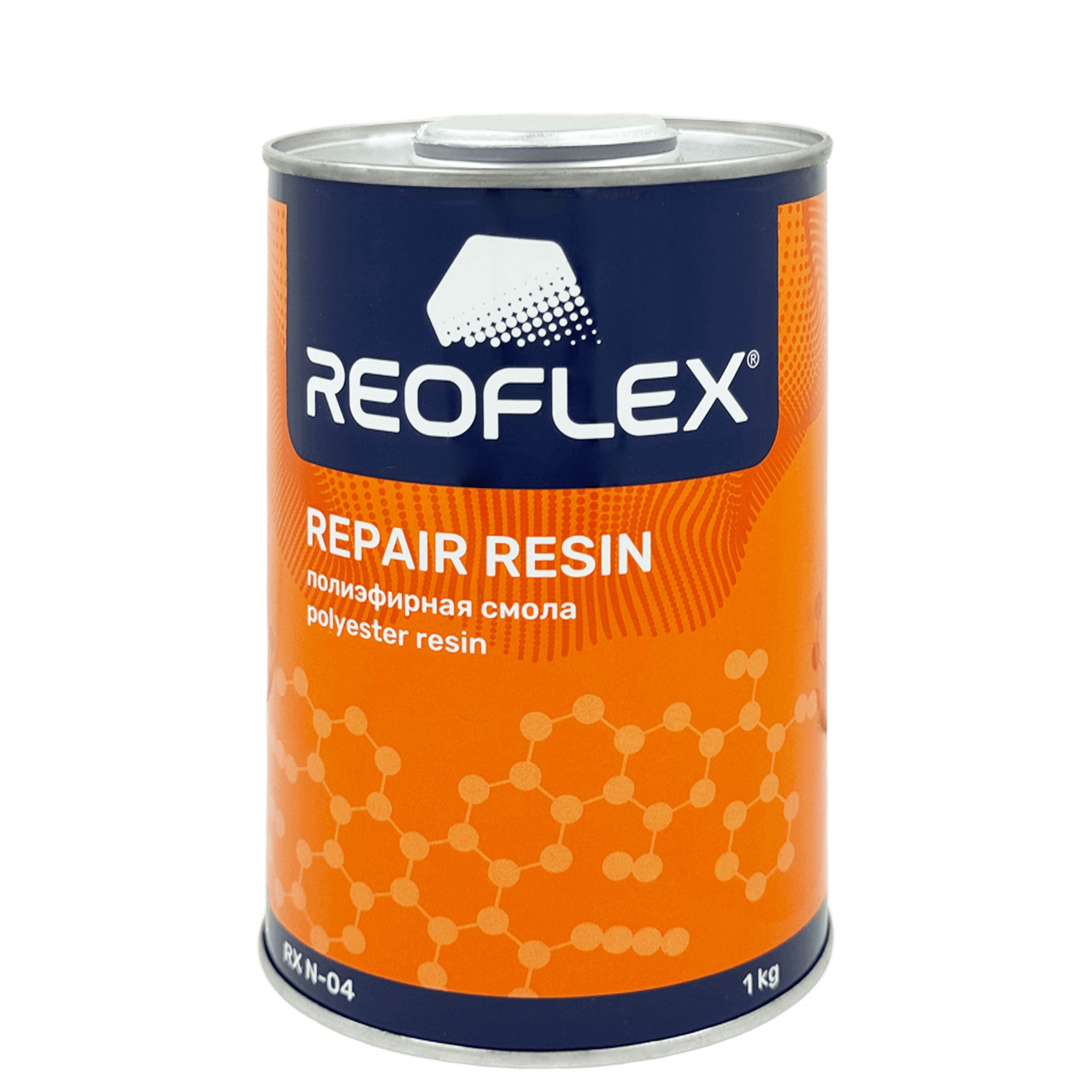 REOFLEX RX N-04 Repair Resin Полиэфирная смола для ремонта пластиковых бамперов 1кг (с отвердителем) превью #1