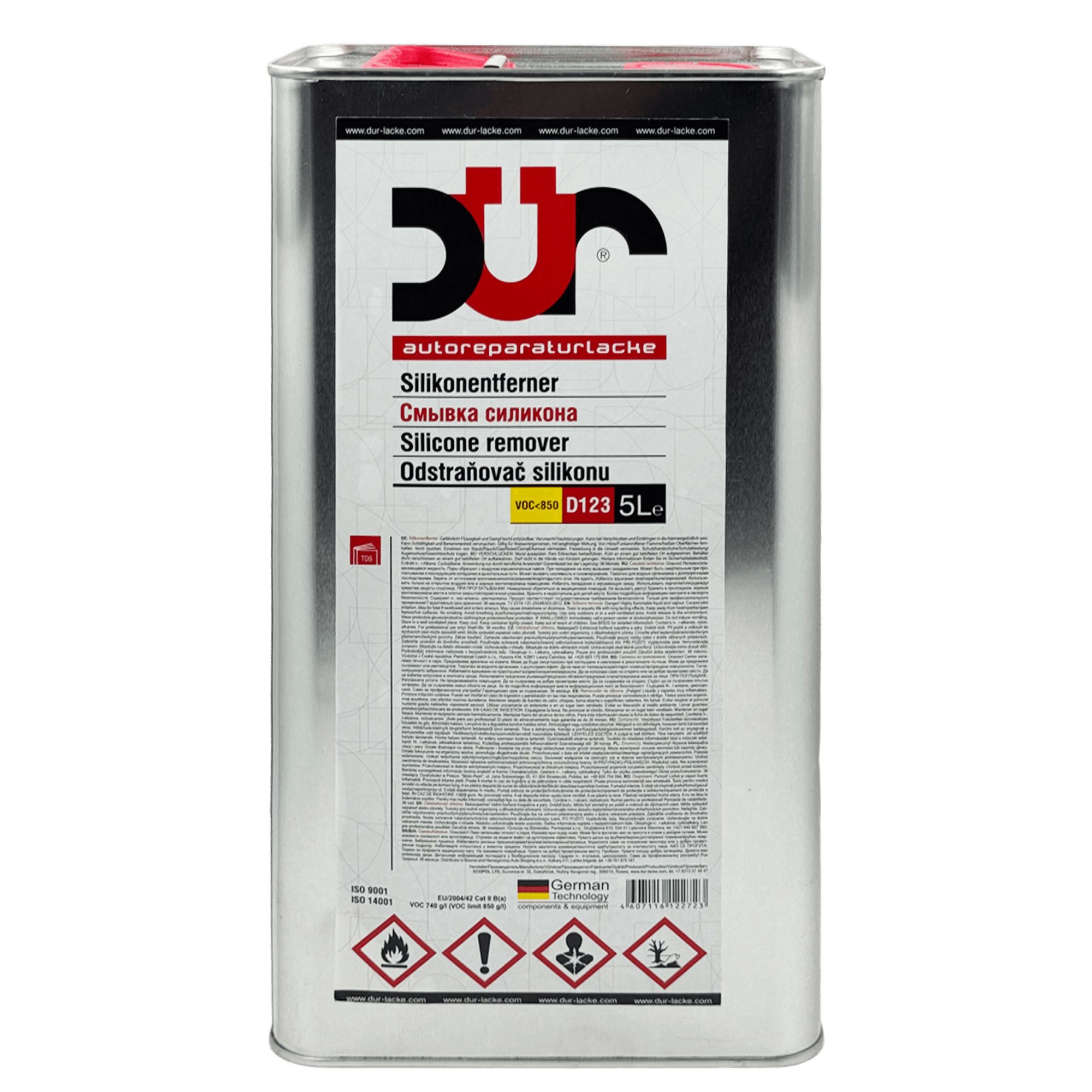 DUR D123 Смывка силикона 5л 