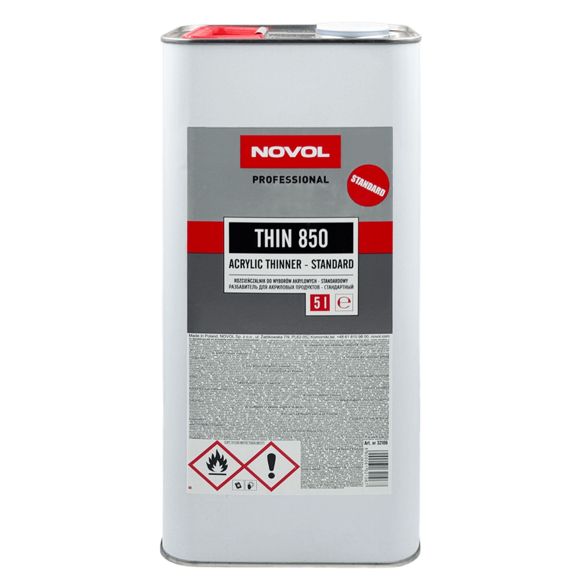 NOVOL THIN 850 Разбавитель для акриловых продуктов 5л