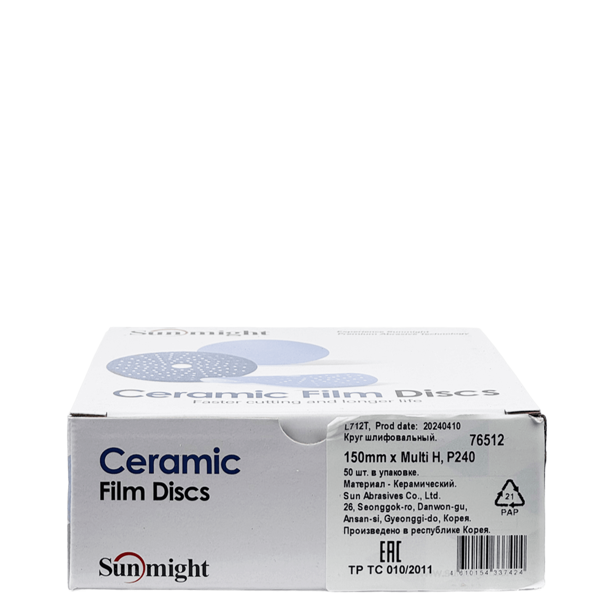 SUNMIGHT L712T Ceramic Шлифовальные круги 150мм 1шт