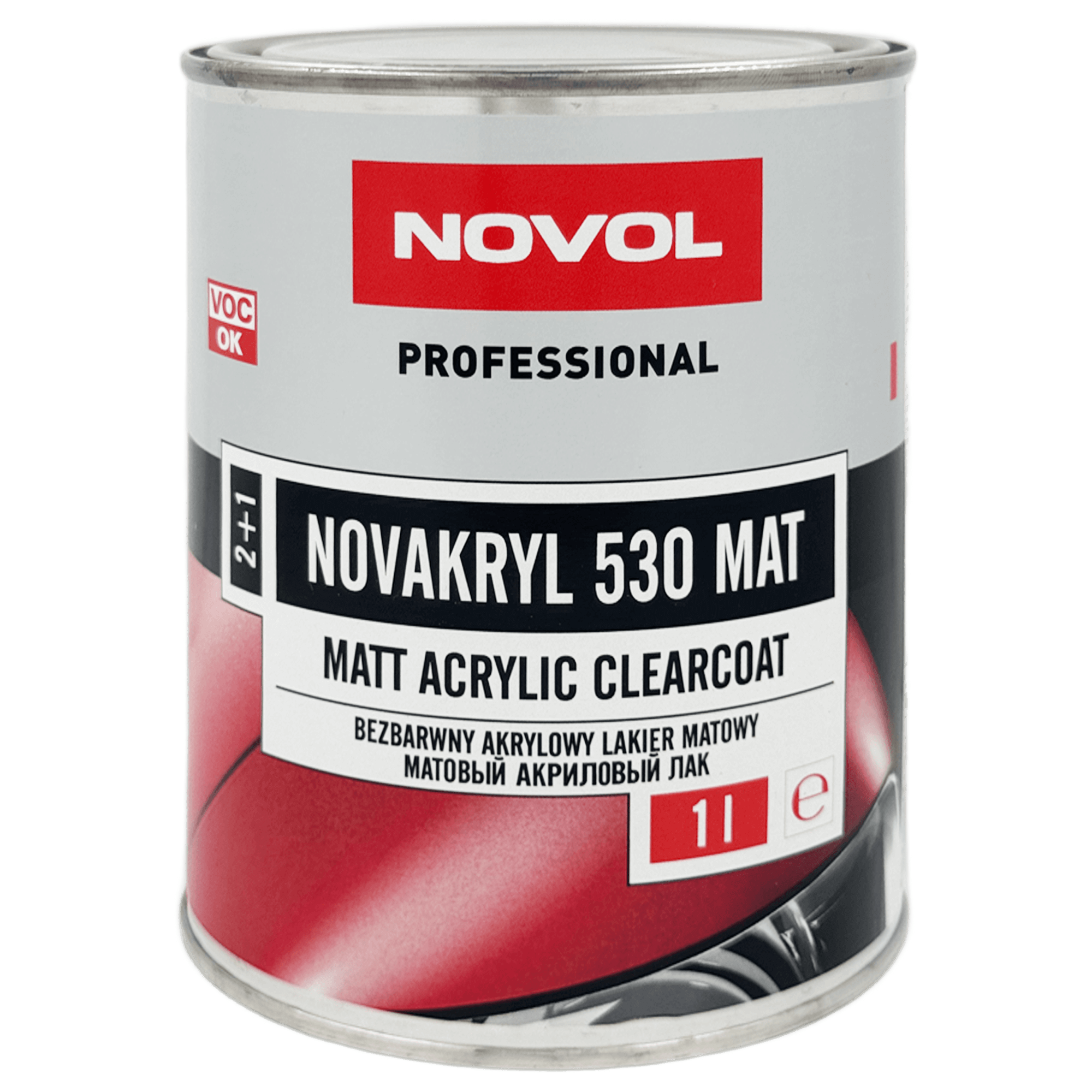 NOVOL NOVAKRYL 530 MAT Матовый акриловый лак 2+1 1л+0,5л (H5120)