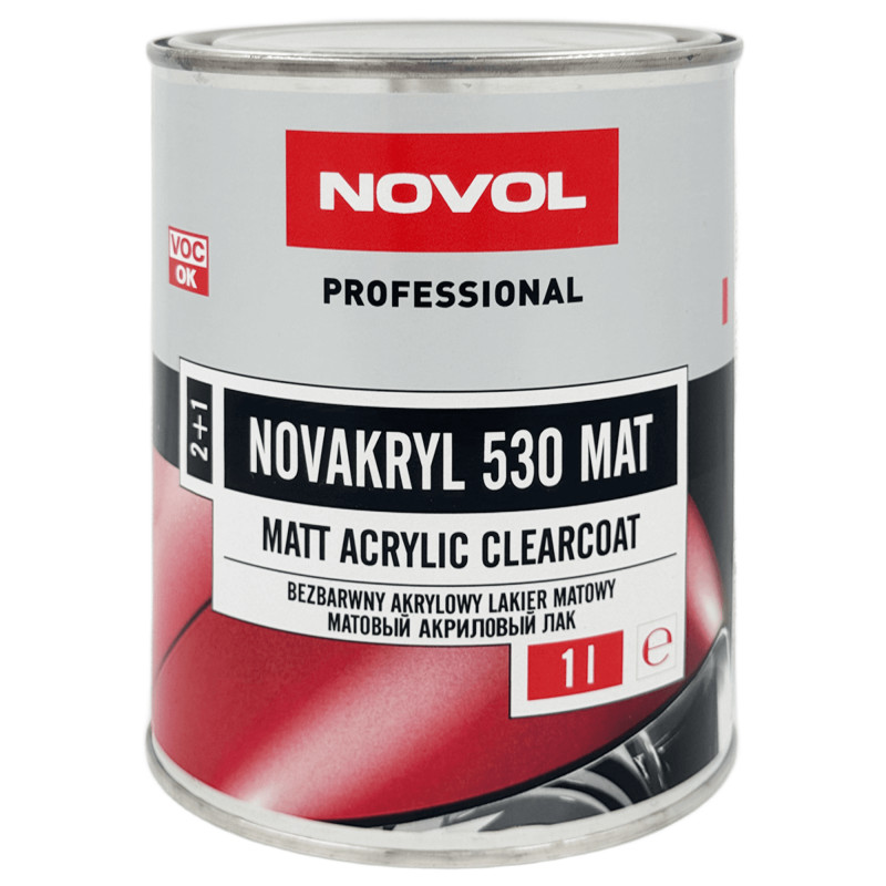 NOVOL NOVAKRYL 530 MAT Матовый акриловый лак 2+1 1л+0,5л (H5120)
